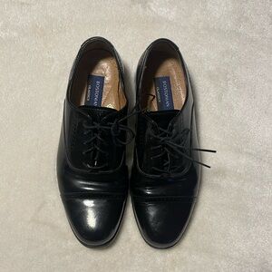 🔴 Mens Bostonian Classics Black Leather Oxford Shoe Size 9M